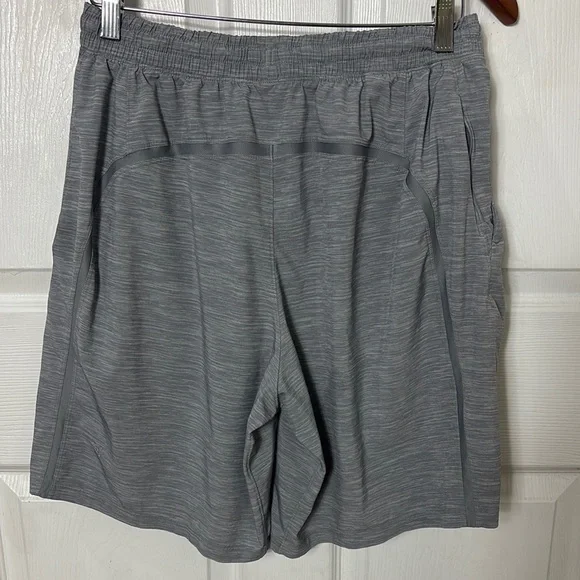 lululemon men’s Gray Athletic Shorts with Drawstring - Picture 3 of 11
